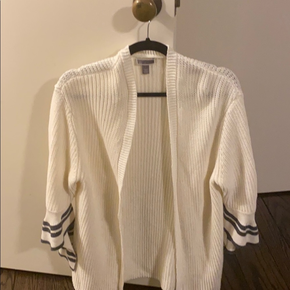 White cardigan